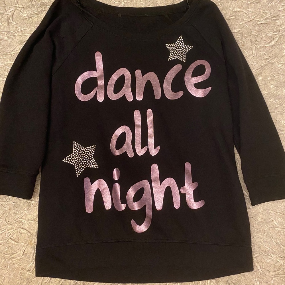 Dance All Night Black Sweater